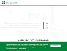 Tablet Screenshot of galena.pl
